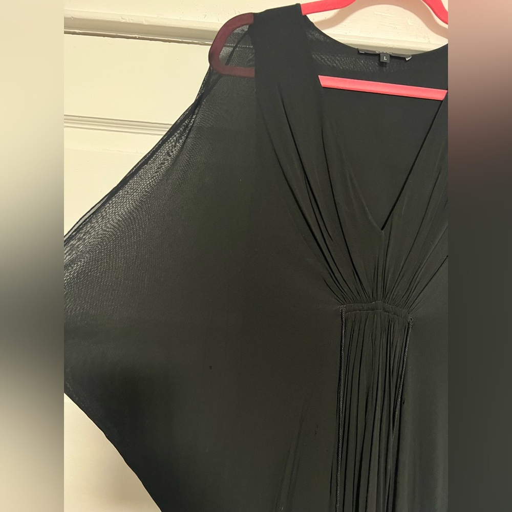 Gucci Drapey Silk Black Dress